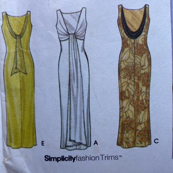 Simplicity 9218 Woman’s Formal Sleeveless Fitted Dress Sizes 6-16 Pattern Uncut - Picture 3 of 14